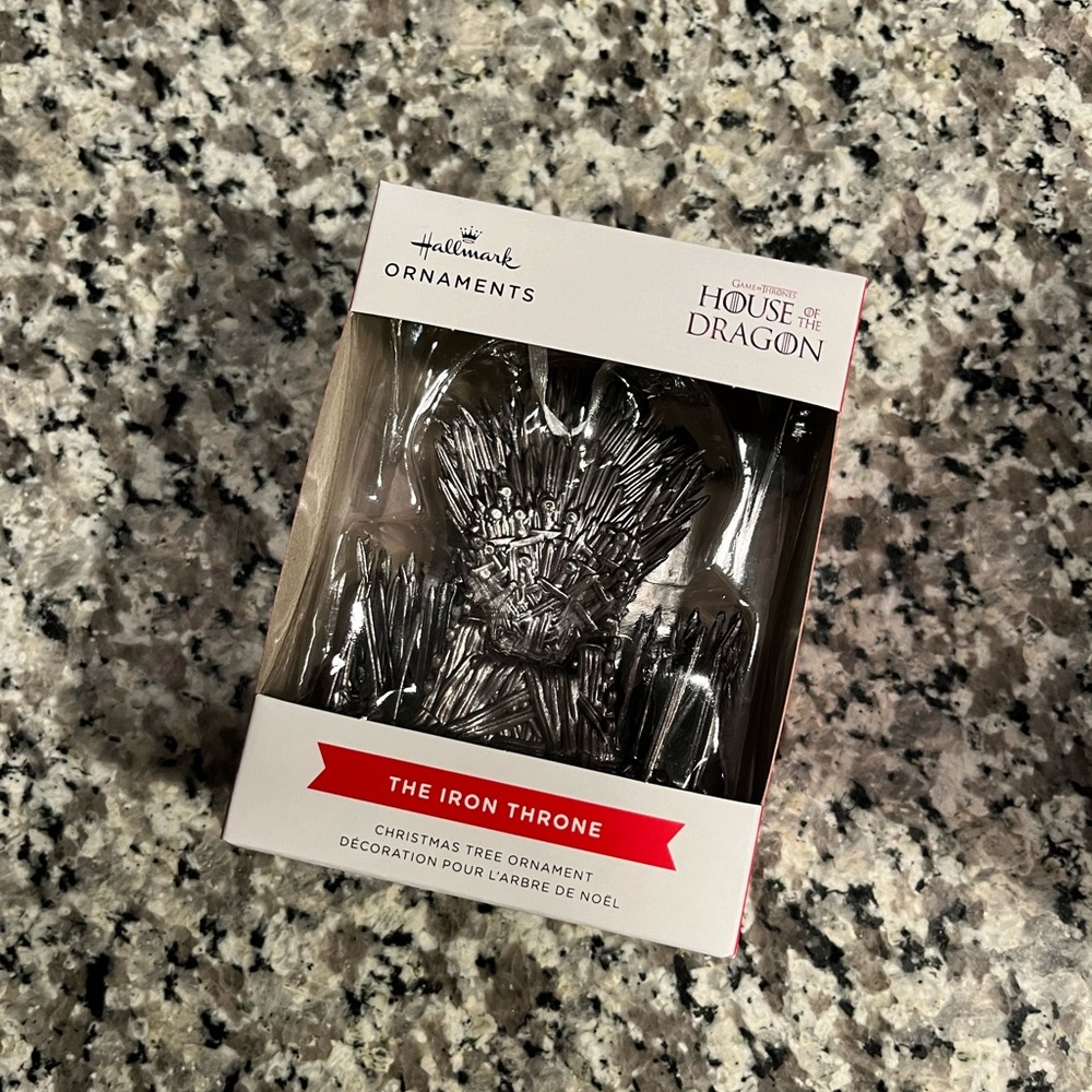 ⭐️ Hallmark ornaments x house of dragon “the iron throne” ornament